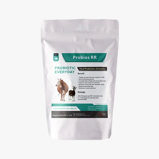 Mélange de poudre de probiotiques pour ruminants Additifs alimentaires pour animaux d'élevage Microbiens Bactéries pour bovins Vache