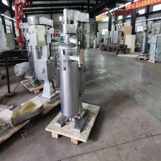 Centrifugeuse séparatrice tubulaire Gq/GF pour additifs alimentaires, préparation enzymatique, arômes, essences, pigments naturels