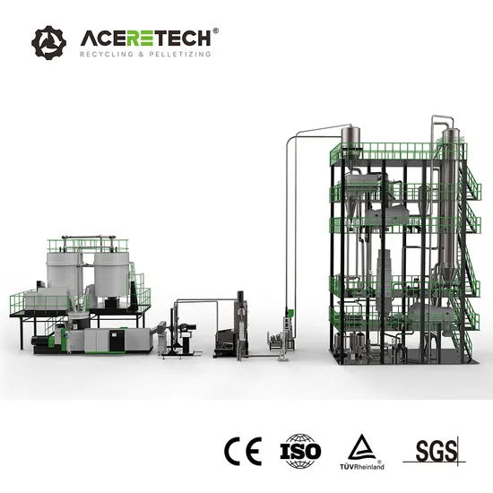 Machine de granulation de plastique PET avec système d'augmentation de la concentration en SSP IV pour animaux de compagnie, garantie de qualité